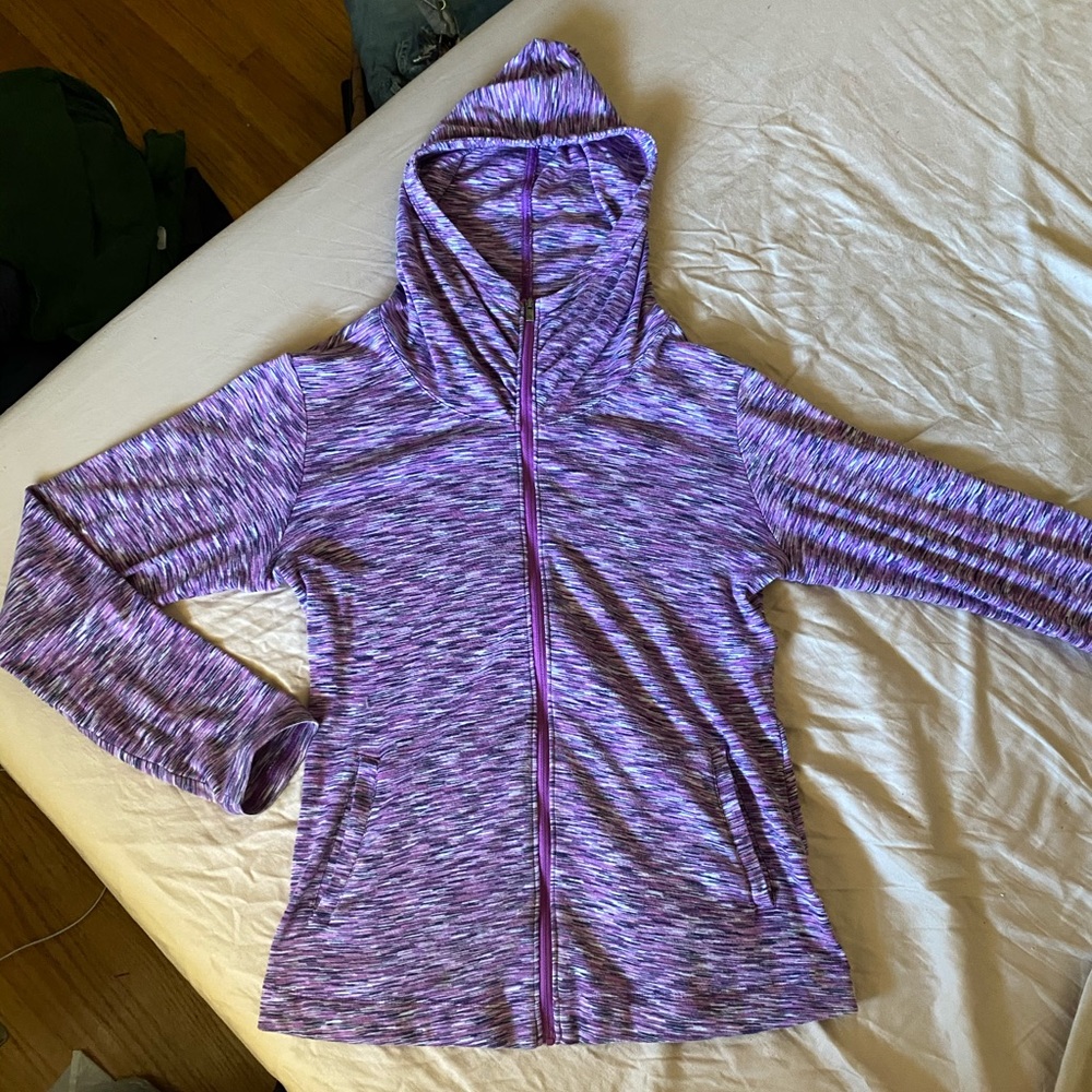 Columbia light weight purple cotton running jacket